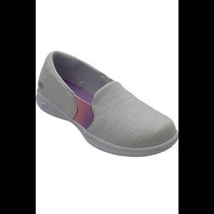 Skechers GO Step Lite Vegan Washable Ombre Slip-Ons Renewal Wht/Rnb - Wide